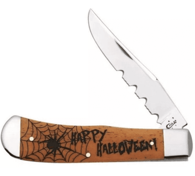 2016 CASE BACKPOCKET PERSIMMON ORANGE HALLOWEEN TB61546 NEW IN TIN