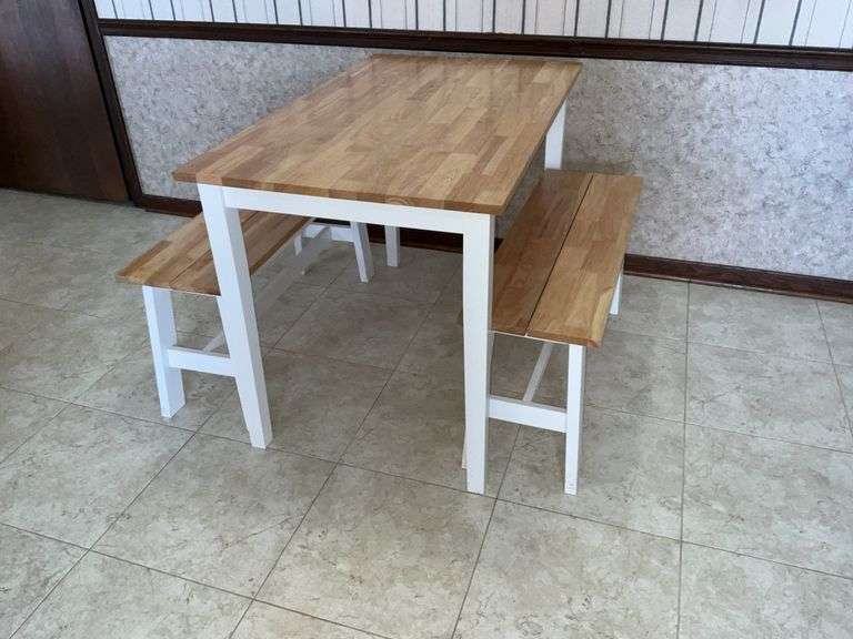 4’ table and 2 benches