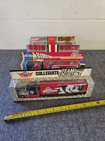 OHIO STATE FOOTBALL DIE CAST TRUCKS NIB BID X 4