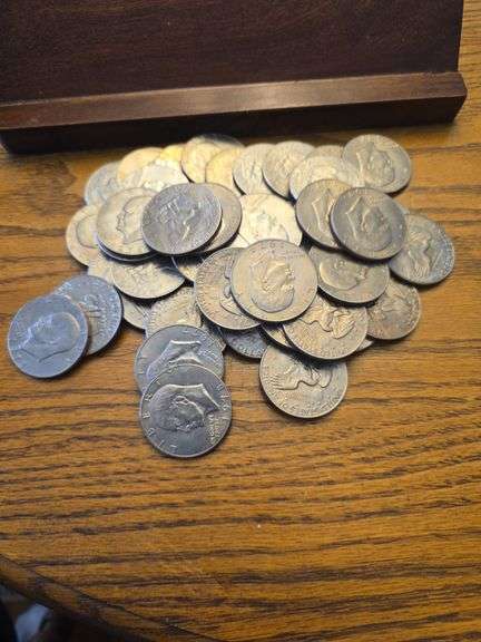 LOT OF 50 IKE DOLLARS