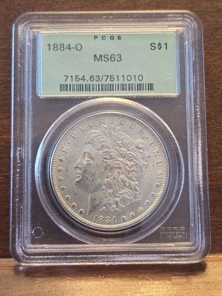 1884O MORGAN DOLLAR PCGS MS63