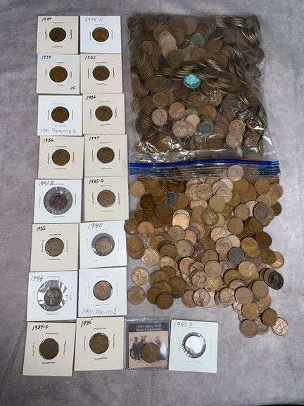 1000+ Wheat Cents 1909-P VBD – 1958  Nice Lot