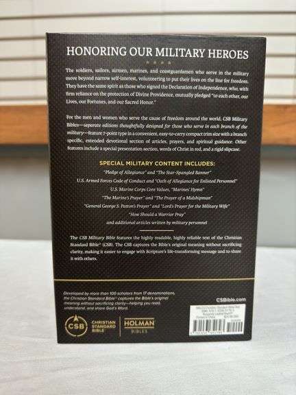 CSB Military Bible Burgundy Leather Touch, and CSB Firefighters Bible Burgundy LeatherTouch