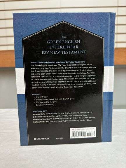 The Greek-English Interlinear ESV New Testament Hardcover