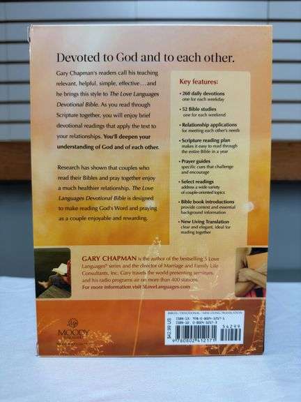 NLT Love Language Devotional Bible Brown Deluxe Softouch Edition, and One Year Pray for America NLT 