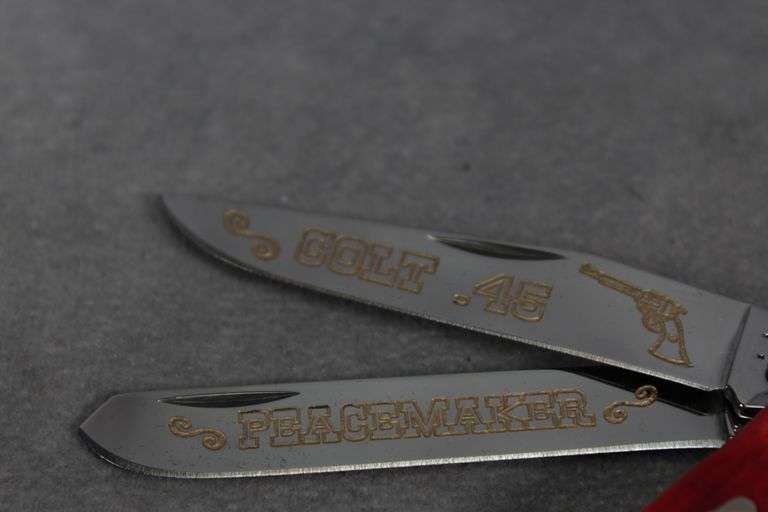 2015 CASE TRAPPER SMOOTH RED BARNBOARD JIG COLT .45 6254