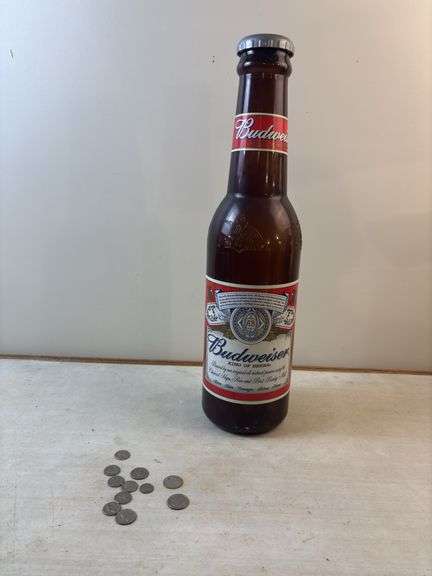 Plastic Bank With 14.5 lbs of Coins !!!!Quarters , Pennies, Dimes