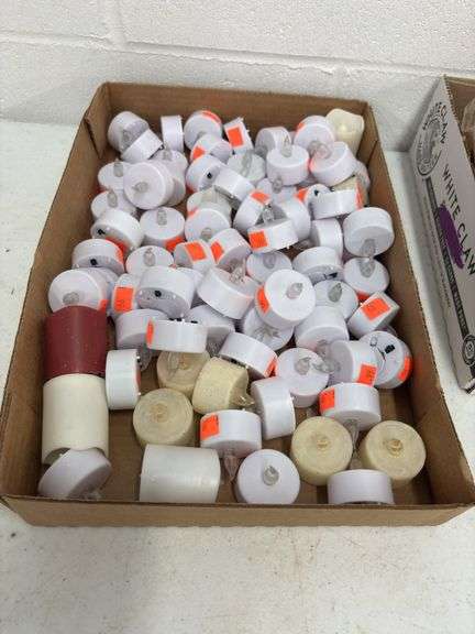 2 boxes new candles , wax & battery