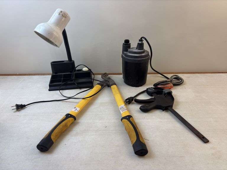 Electric water pump , hedge trimmer, clamp