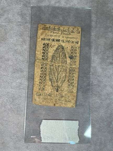 1759 New Jersey Colonial Note Very Rare Early American issue. Rare opportunity LOOK1