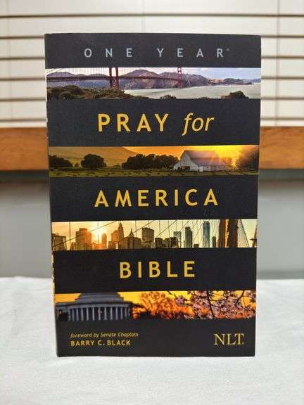 NLT Love Language Devotional Bible Brown Deluxe Softouch Edition, and One Year Pray for America NLT 