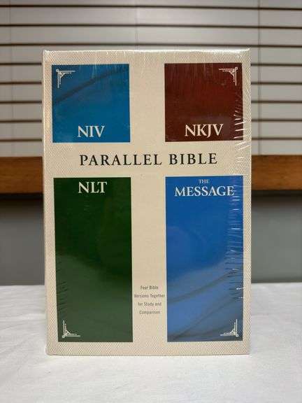 Parallel Bible Four Bible Versions Together NIV NKJV NLT and The MESSAGE