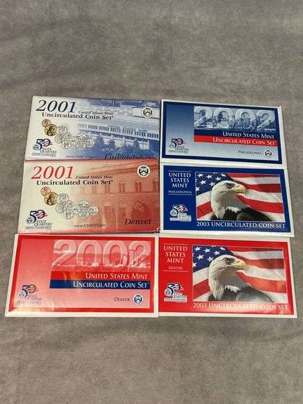 (3) Mint Sets 2001,02,03
