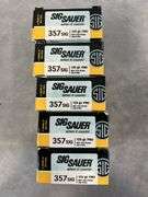 (5) Full boxes of Sig Sauer .357 Sugar - 125 Grain