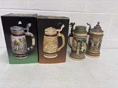4 Beer Steins