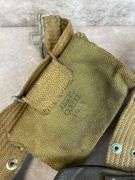 Leather Holster w/ Belt & Leather Magazine Couches w/ Misc. Ammo