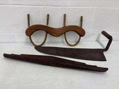 Hay Knife, sm Yoke , Wooden Hook
