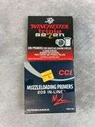 Muzzleloader Supplies - Primers, Percussion Caps, (2) Full boxes of Hodgdon Pellets & Others