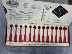 Box of gun cleaning kits, Lee powder measure kit & Misc.