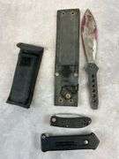 Box of Holsters & Knives