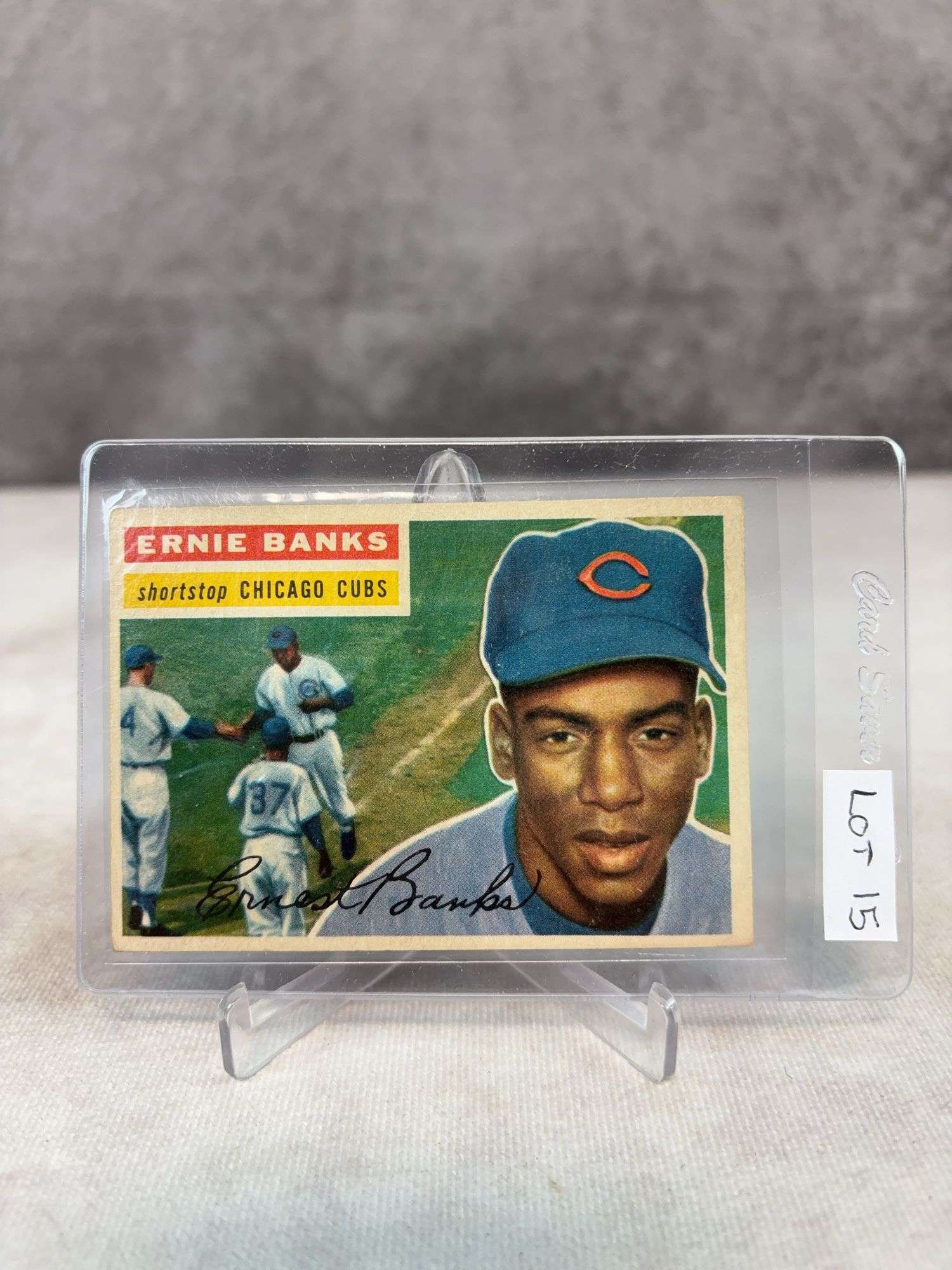 Ernie Banks - 1956 Topps WB #15 - Nice Card - EXMT