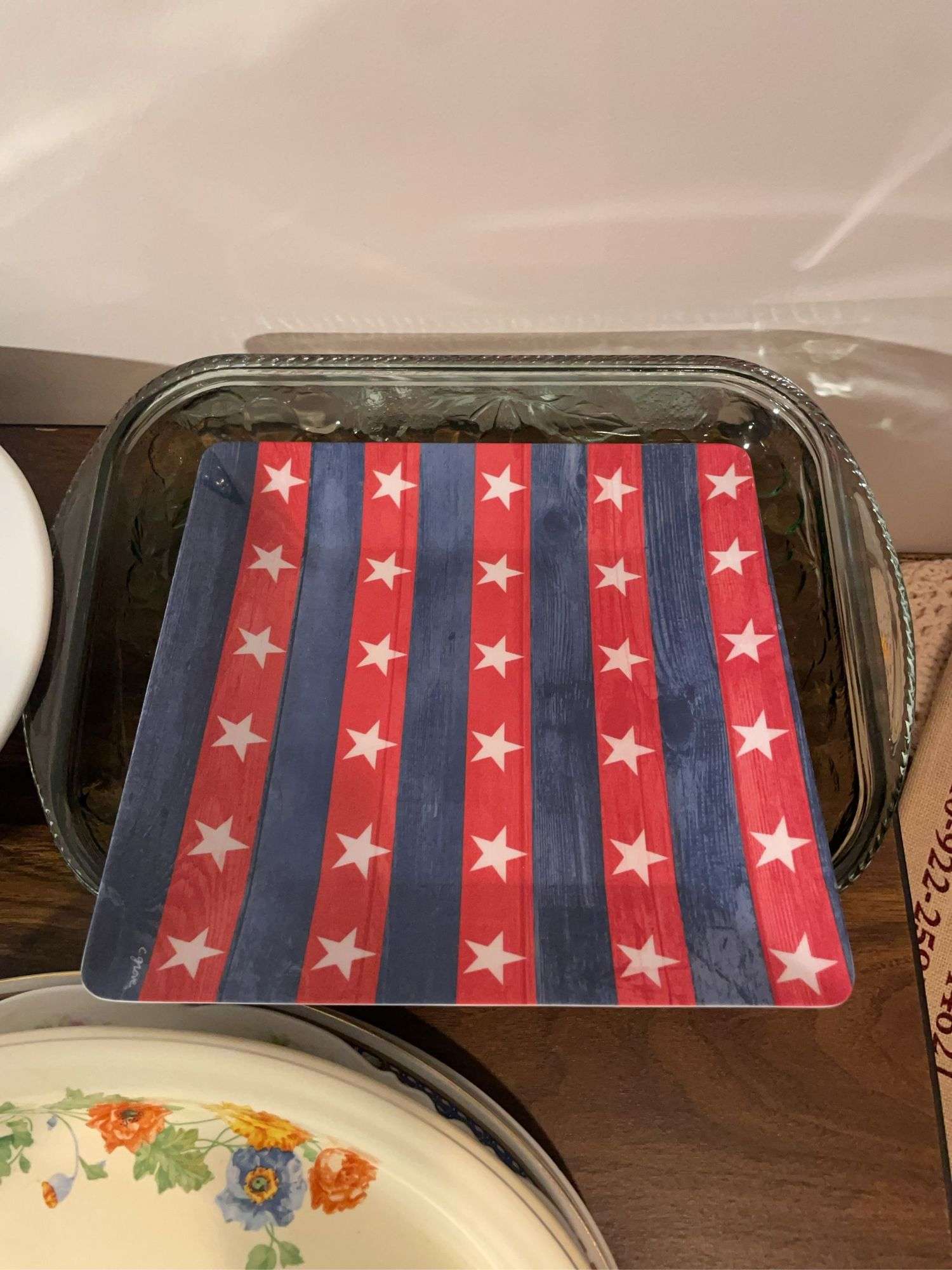 Miscellaneous serving trays and other plates