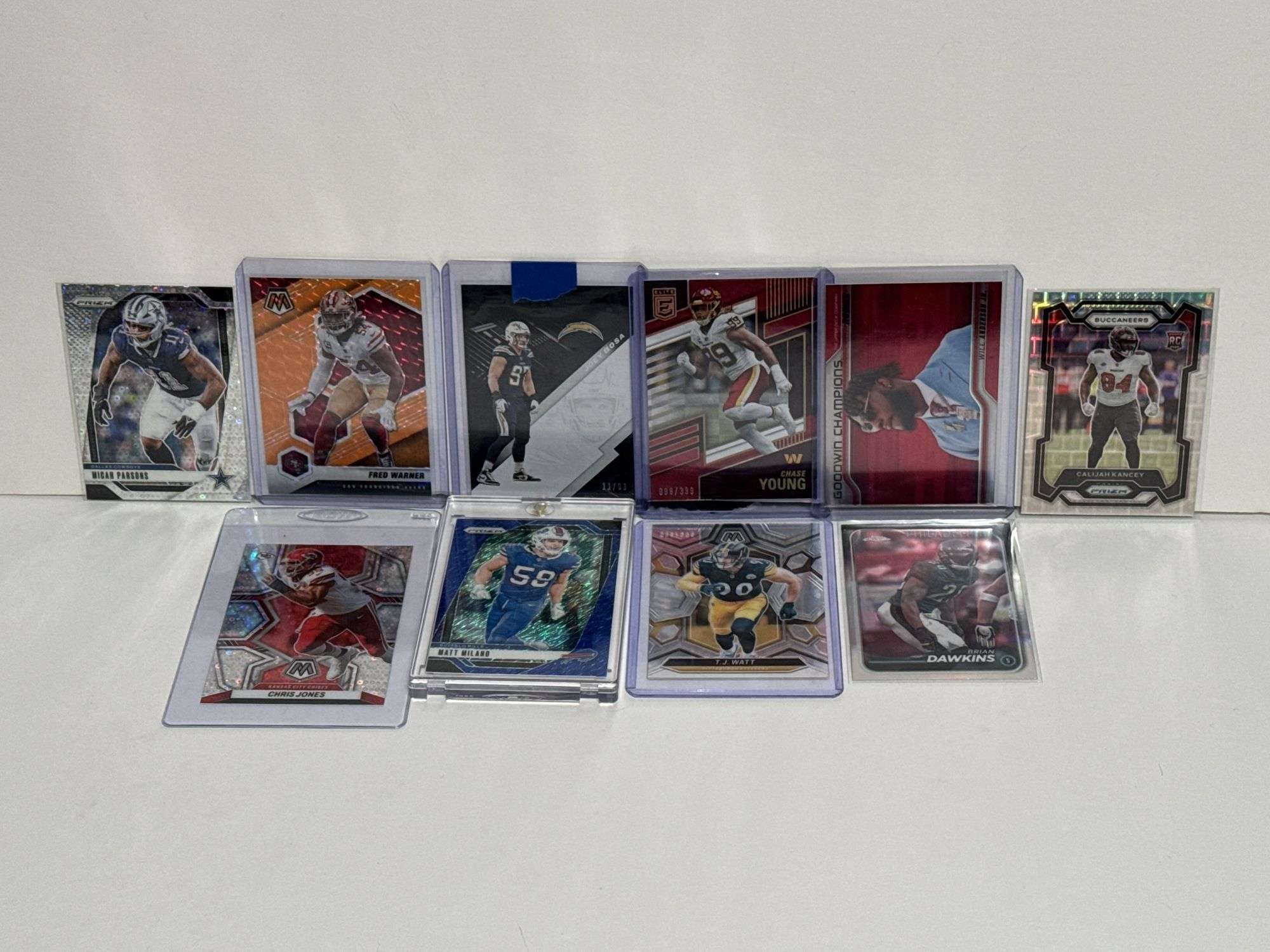 Assortment of Elite NFL Defensive Players Sports Cards