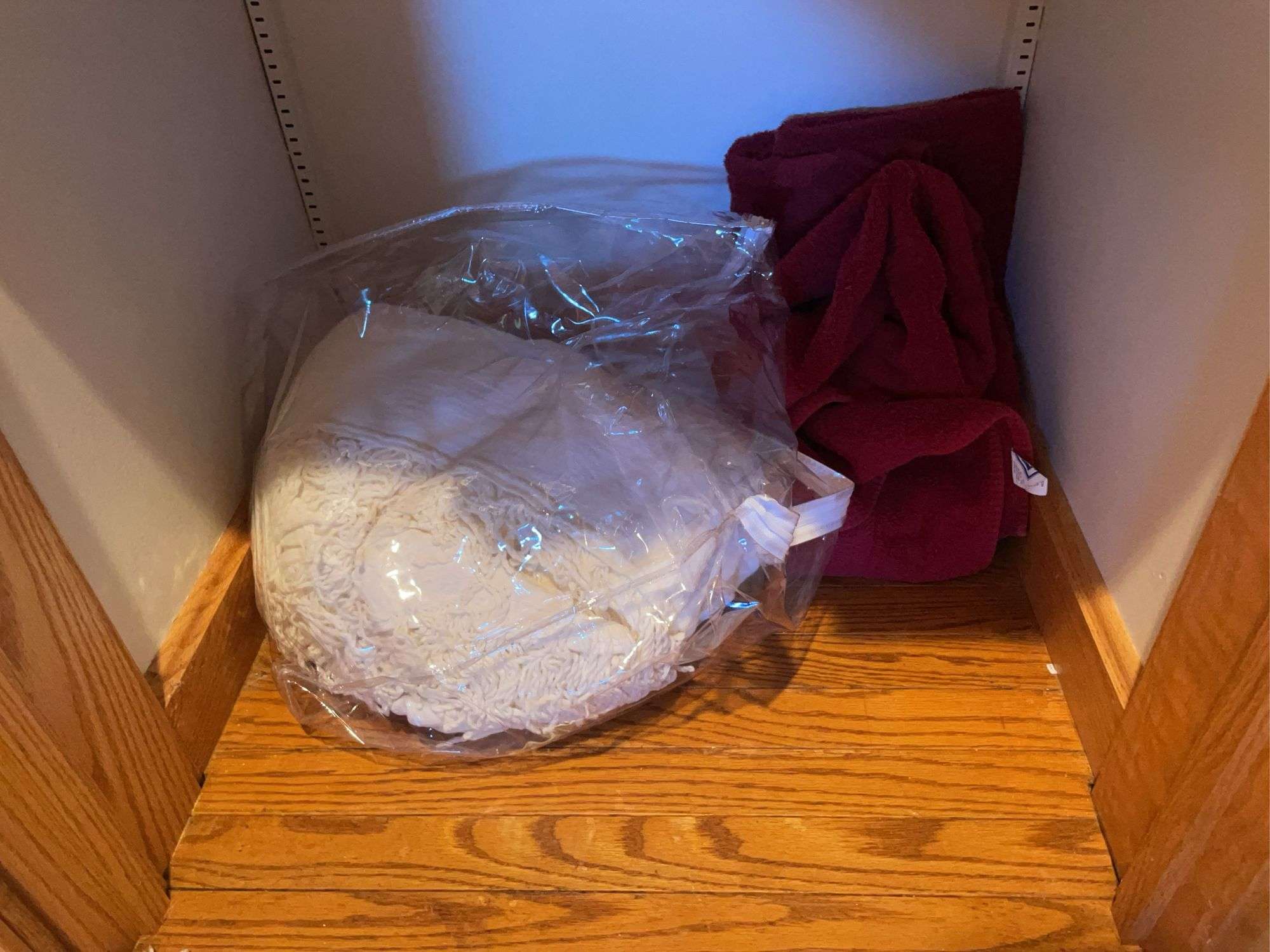 Closet of linens, towels, and more