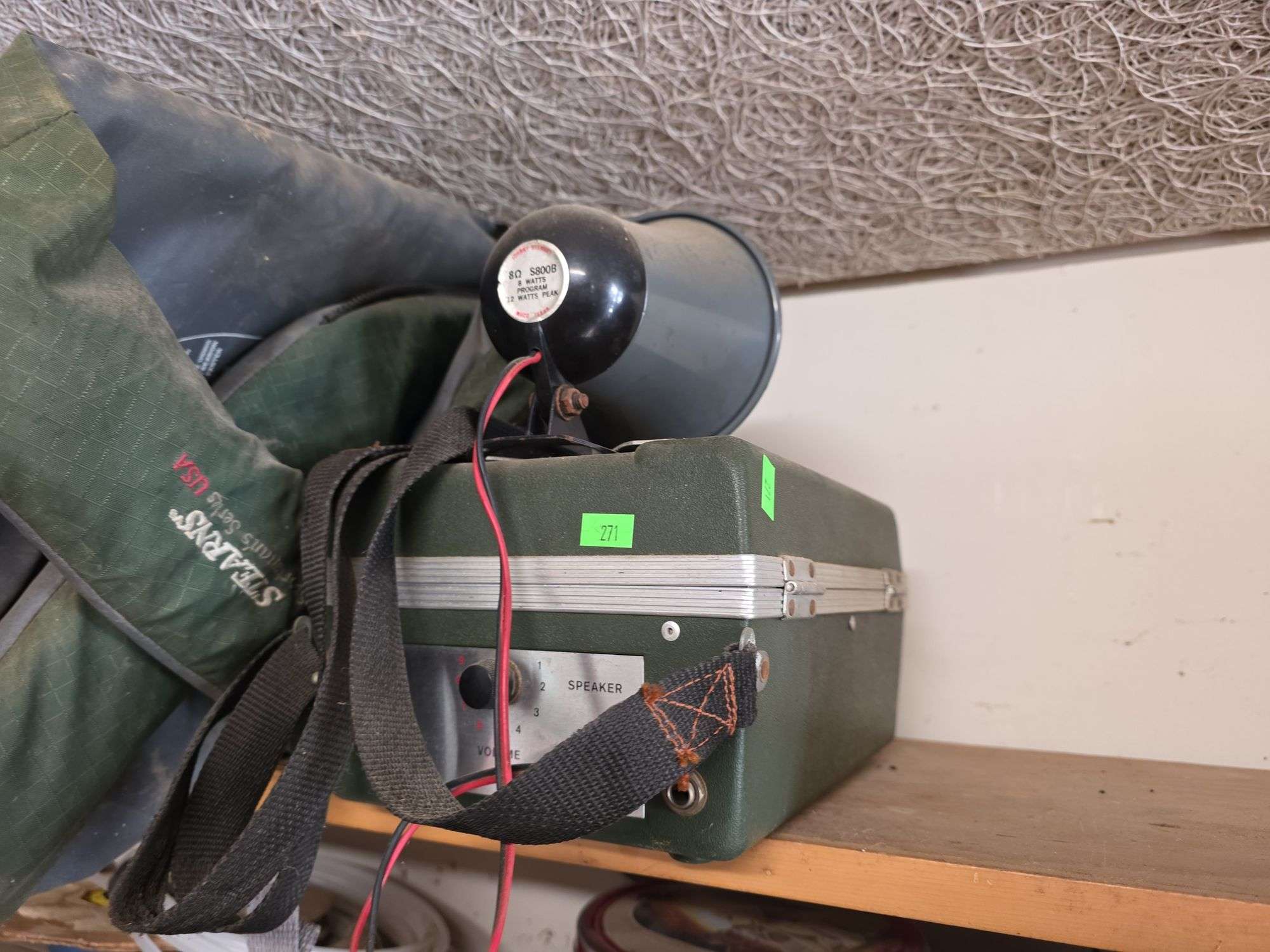 Fishing tackle boxes, cushion & speaker