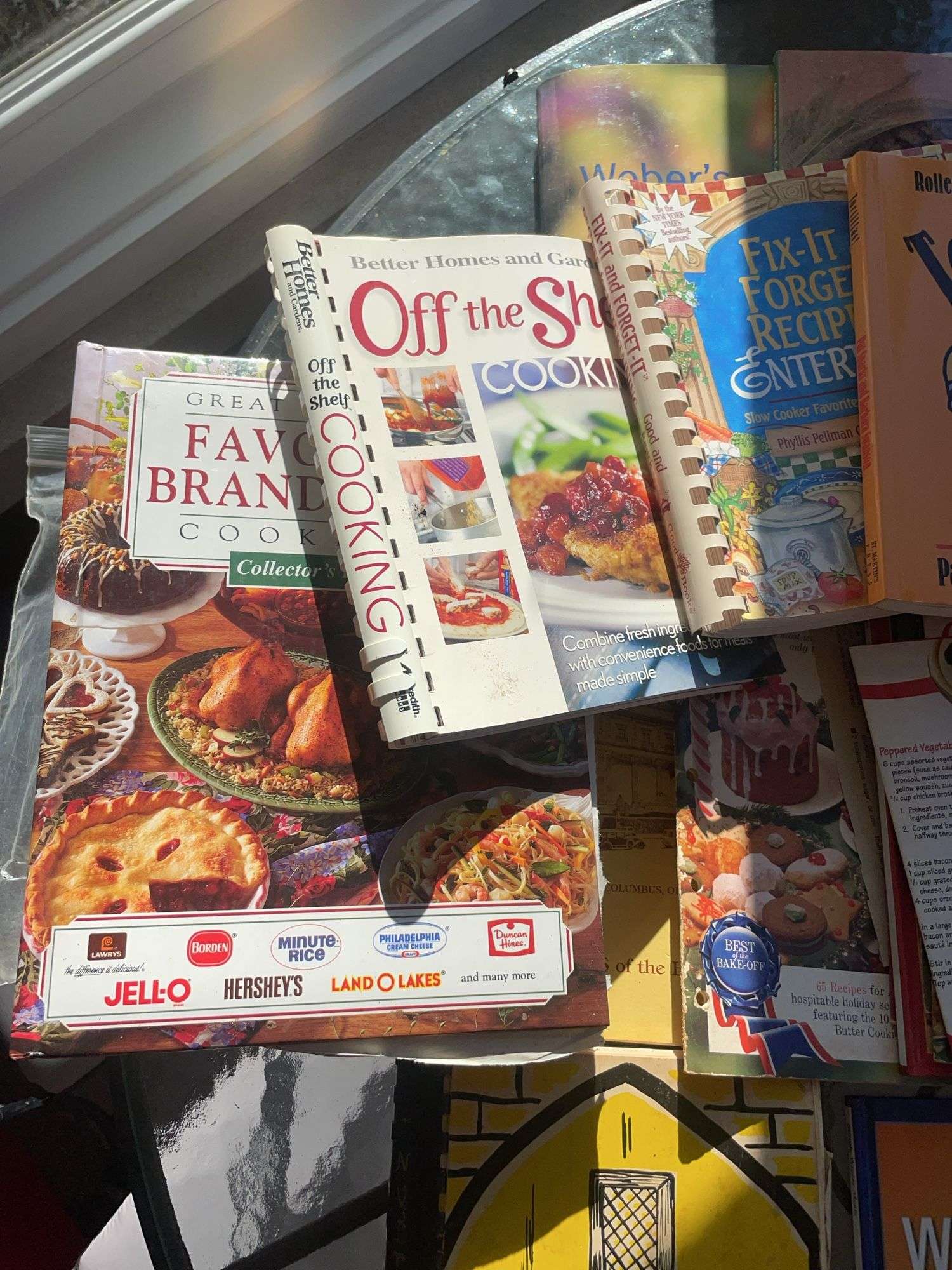 Large lot of cookbooks including fish & seafood, better homes & gardens & more