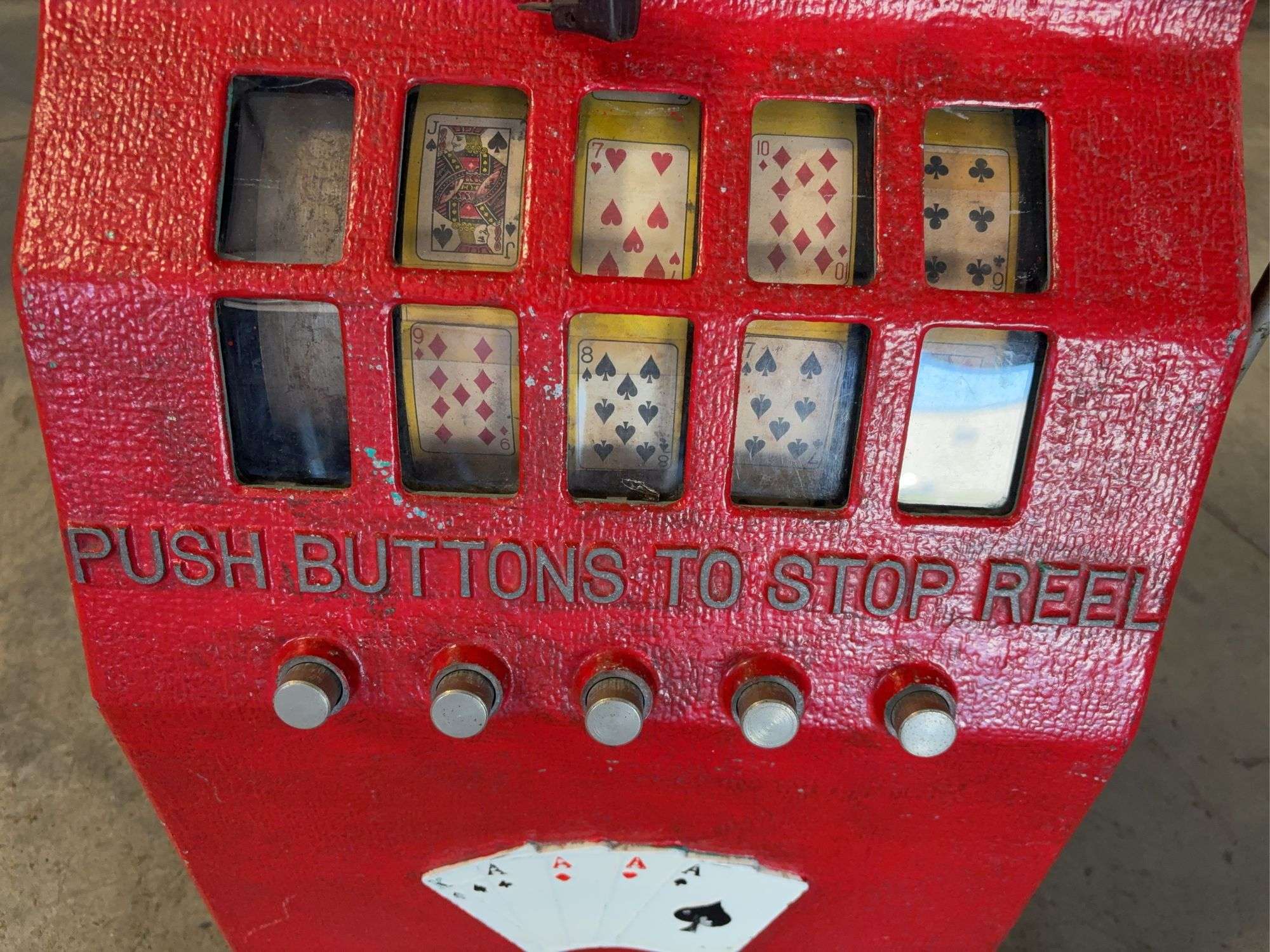 Vintage "Your Deal" poker slot machine - unknown if works