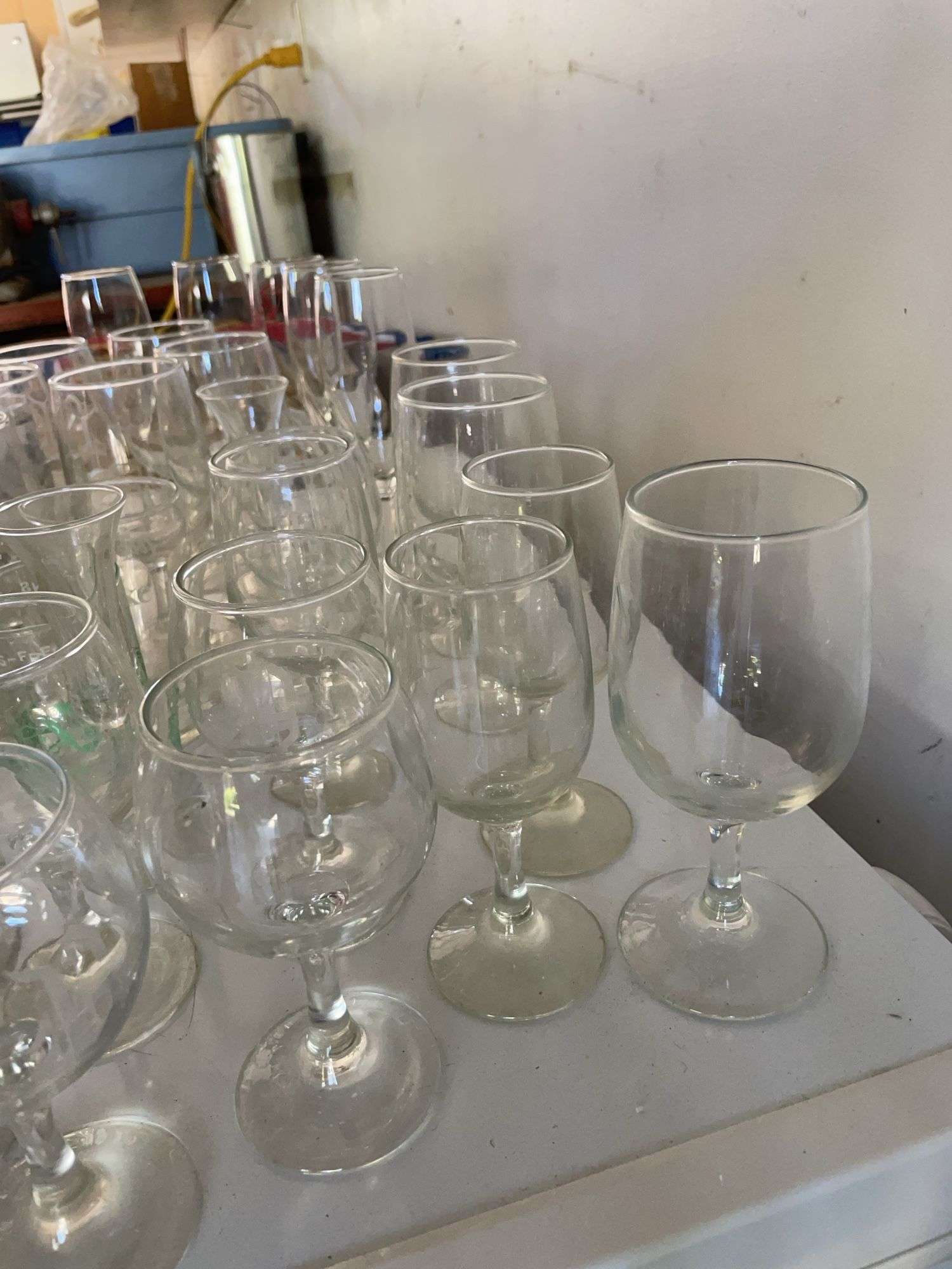 Large lot of Ohio state cups, flower cups & goblets