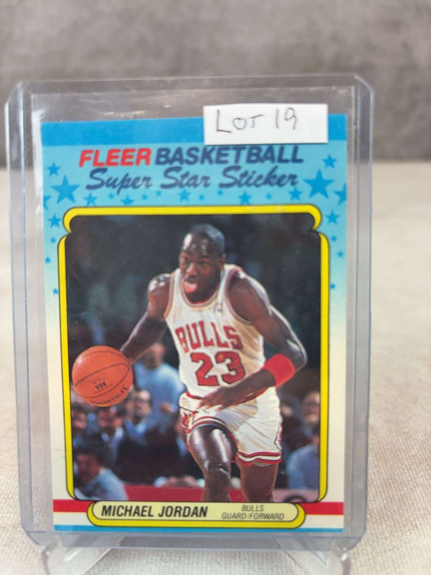 Michael Jordan - 1988 Fleer Super Star Sticker #7 - Looks NM