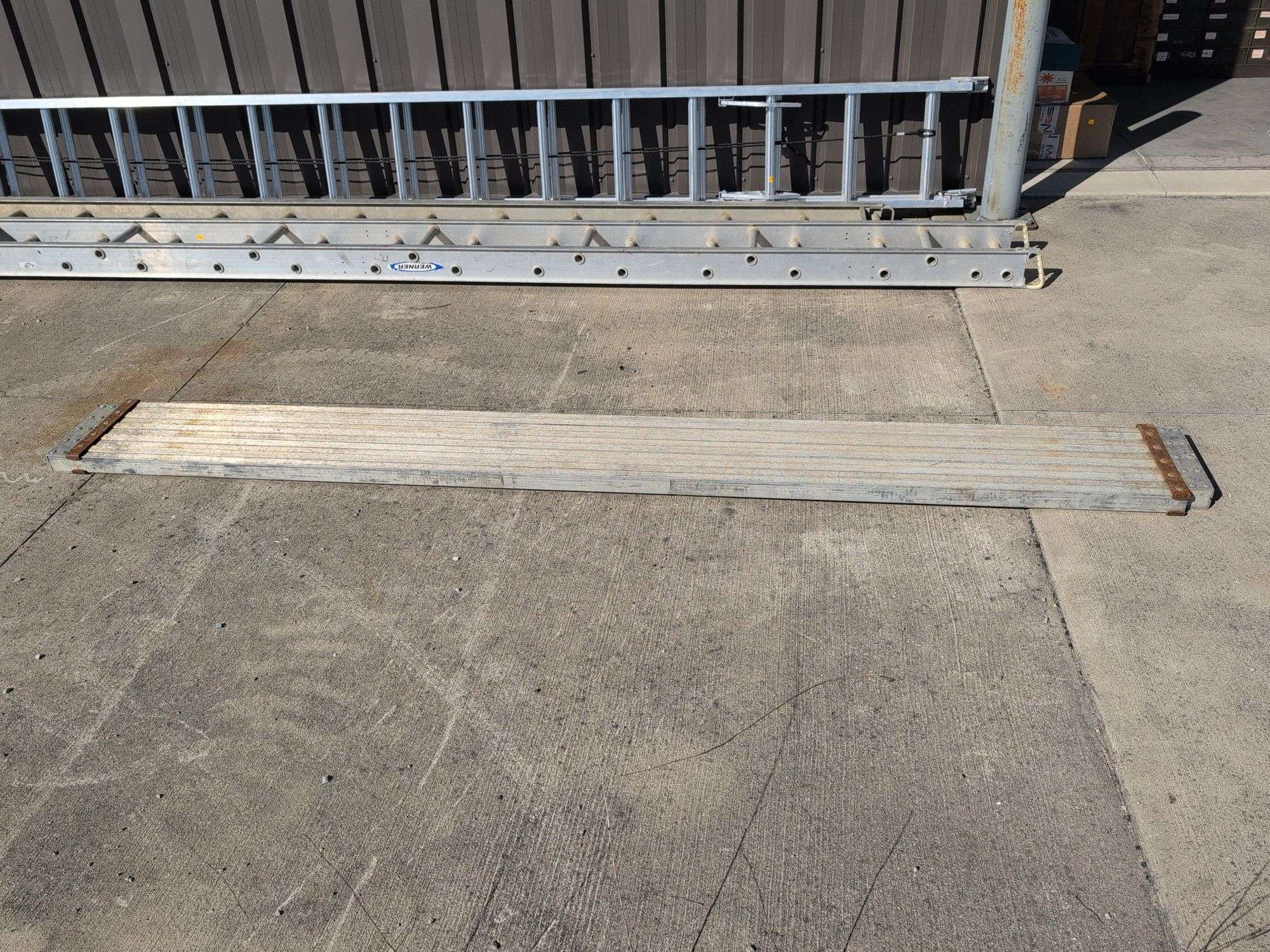 Aluminum scaffold plank - 117" long