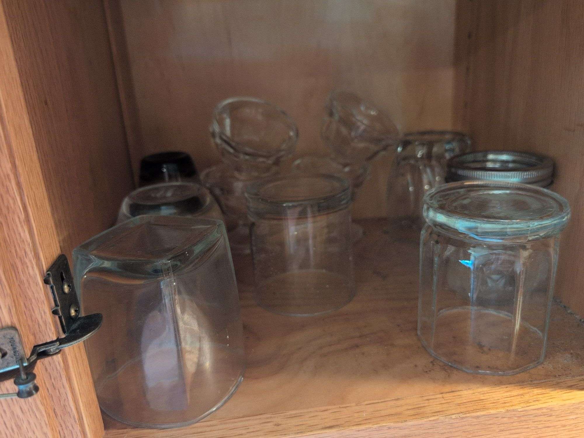 Miscellaneous glass cups - see photos