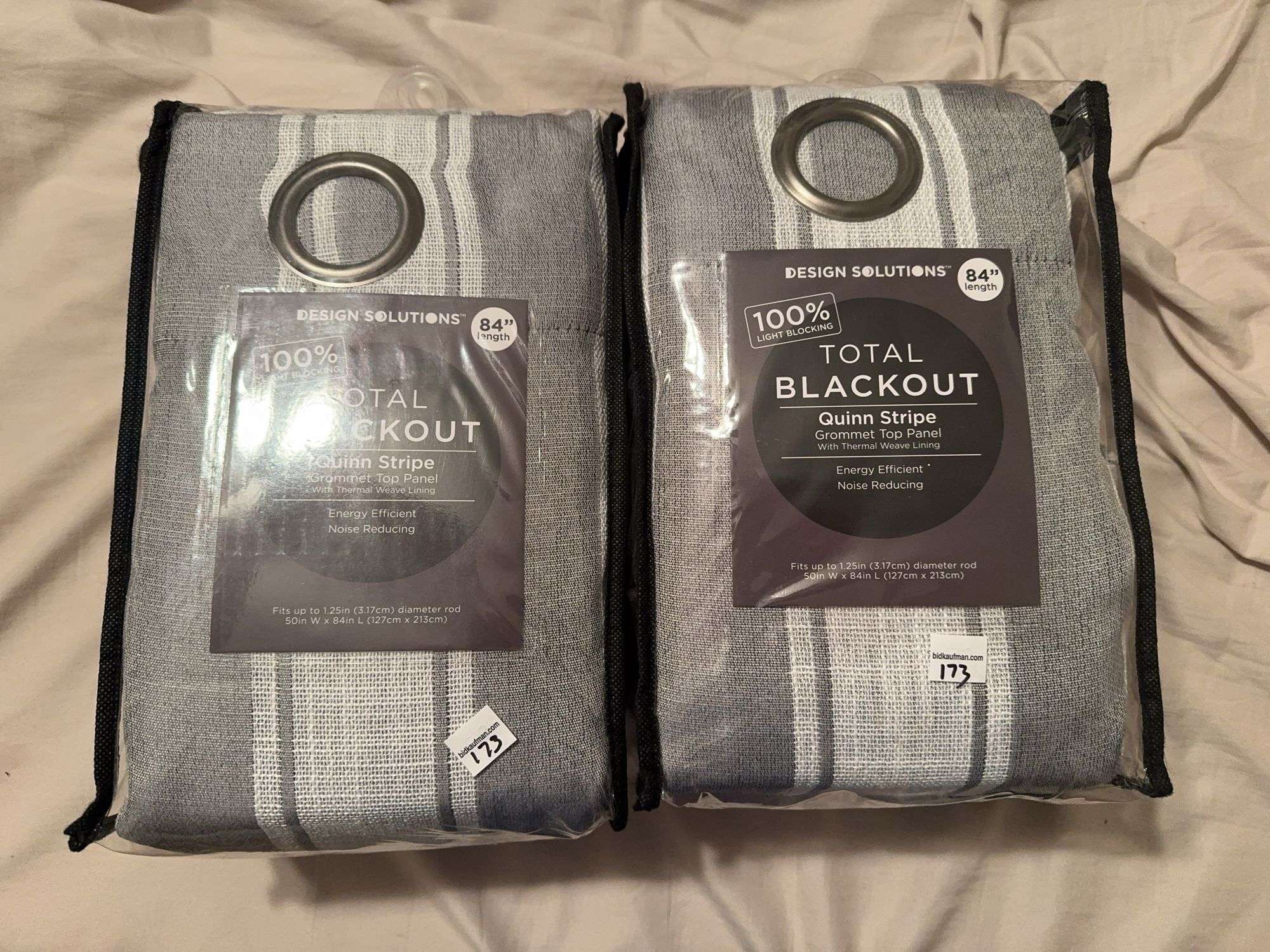 (2) Sets of 84” Blackout Curtains (NIB)