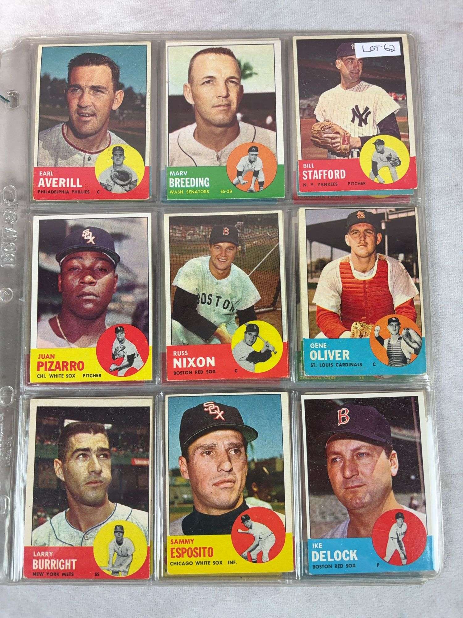 1963 Topps BB 45 Card Lot - Nice - EX- to EXMT