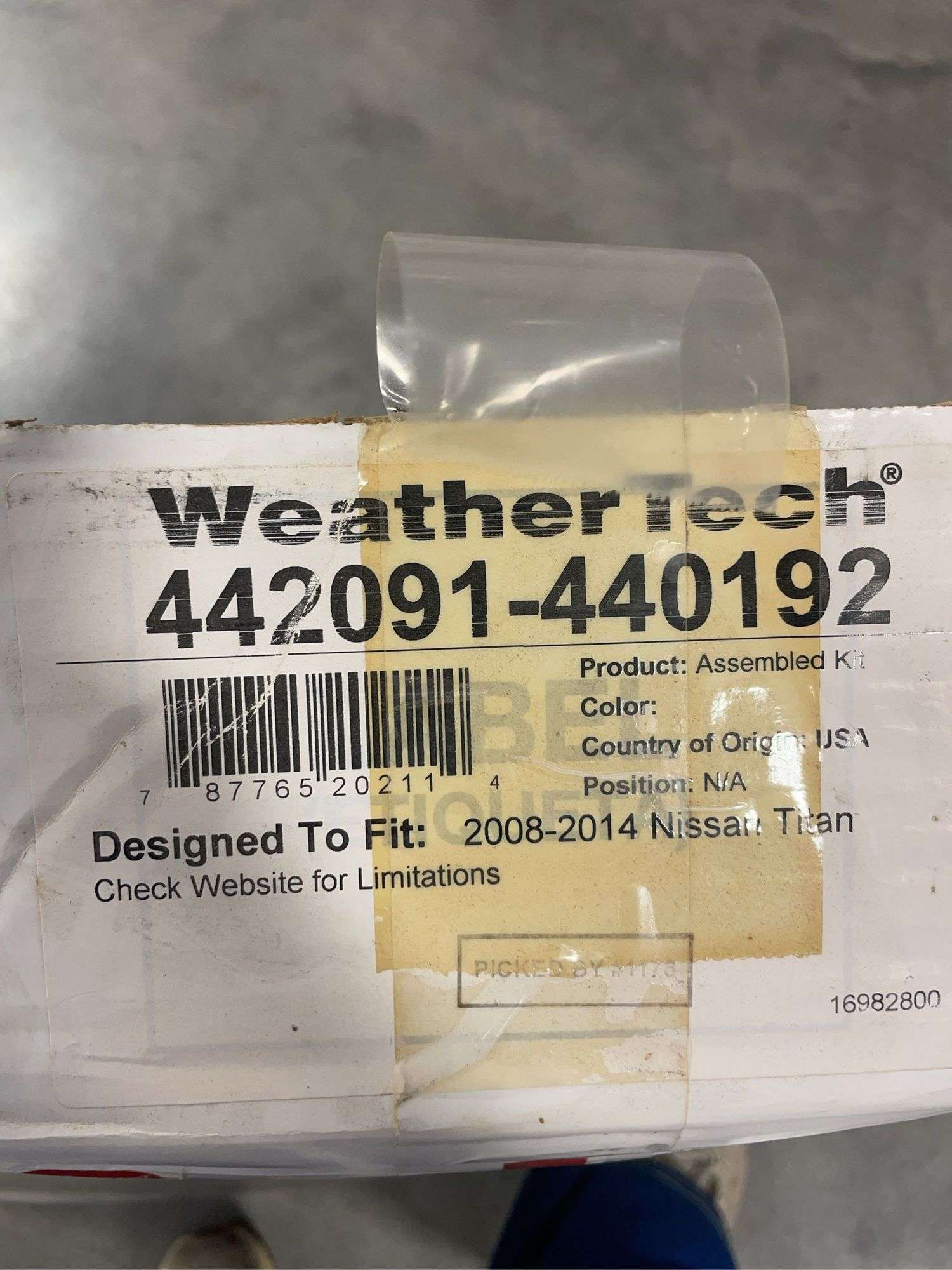 Nissan Titan Weather Tech floor liners - Backseat only