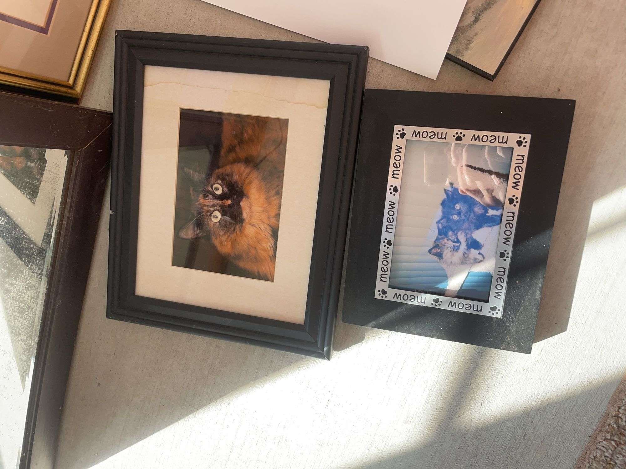 Lot of wall decor including frames mirror, framed landscape photos & landscape pictures