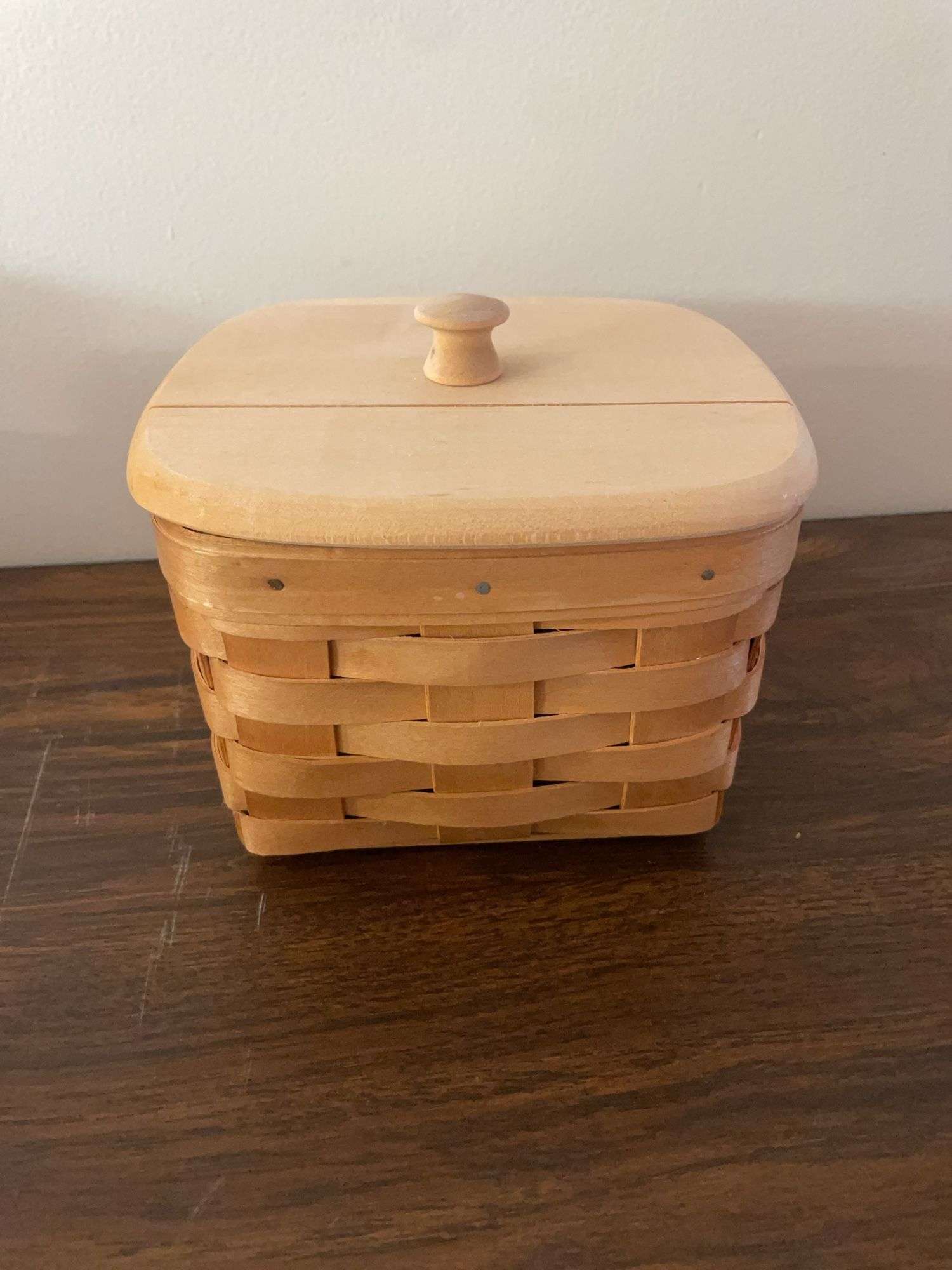 (1) Longaberger, (2) Royce Craft, and miscellaneous small baskets