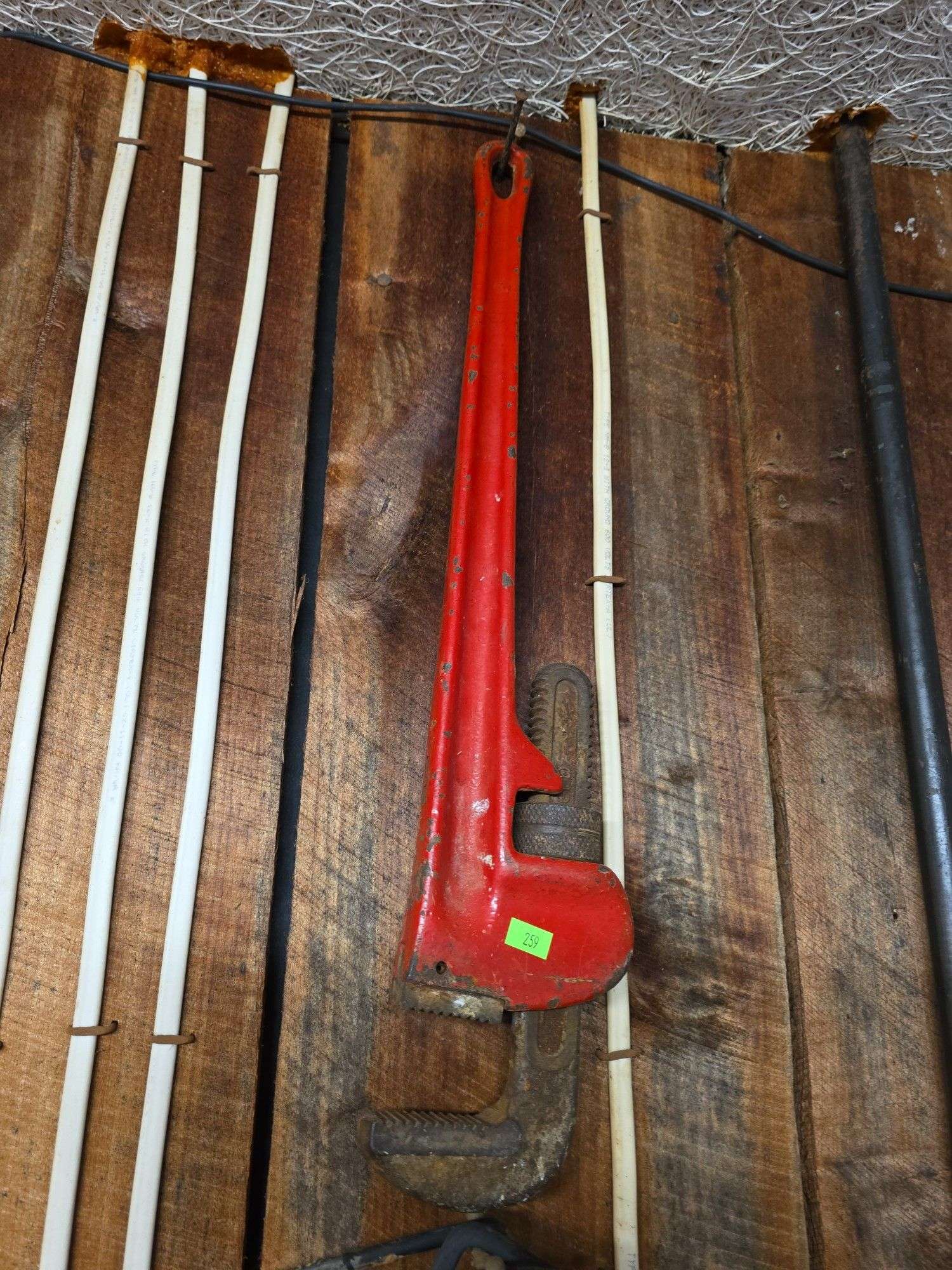 2 pipe wrenches, metal targets & hearing protection