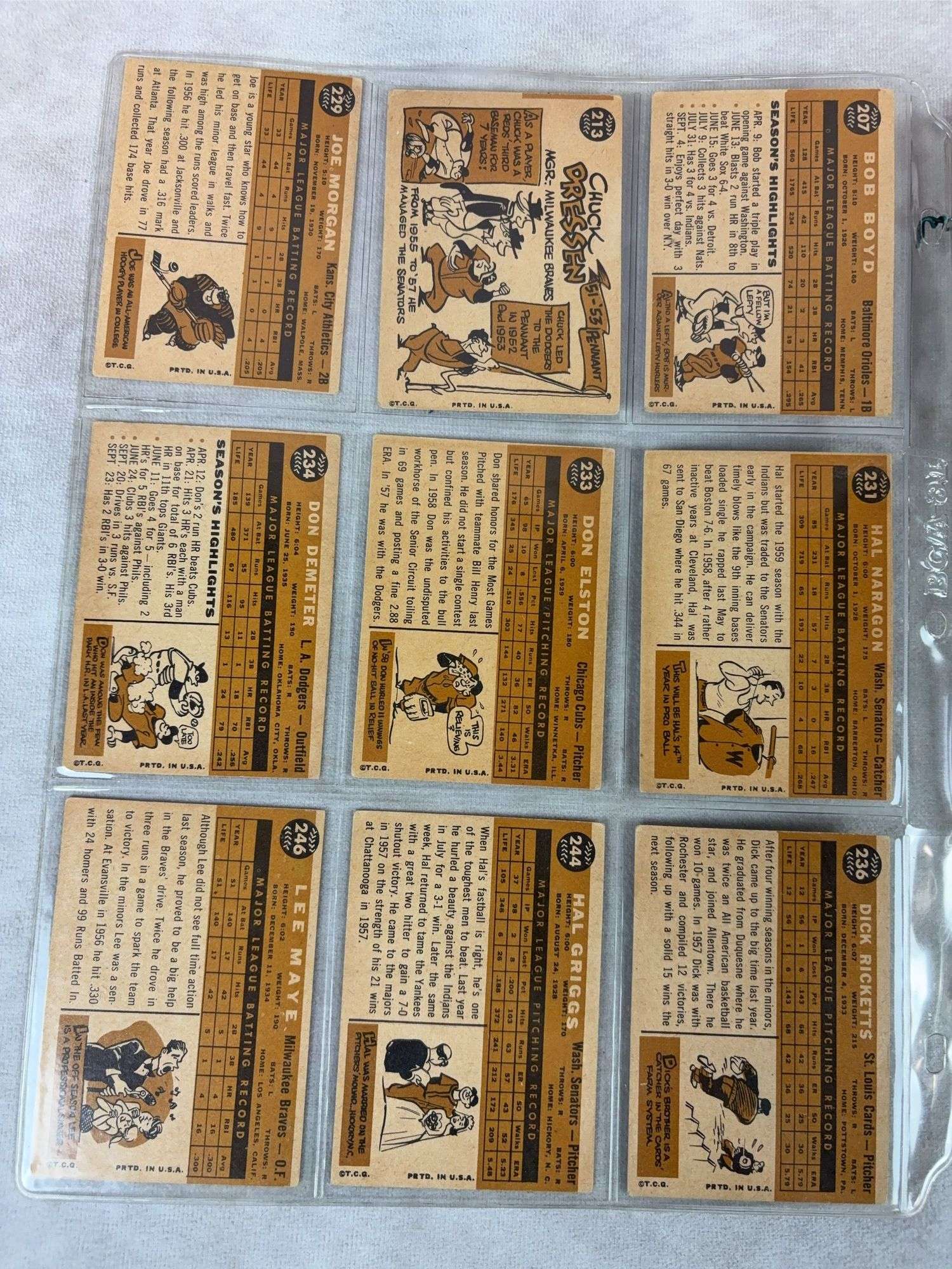 1960 Topps BB 54 Card Lot  EX- to EXMT