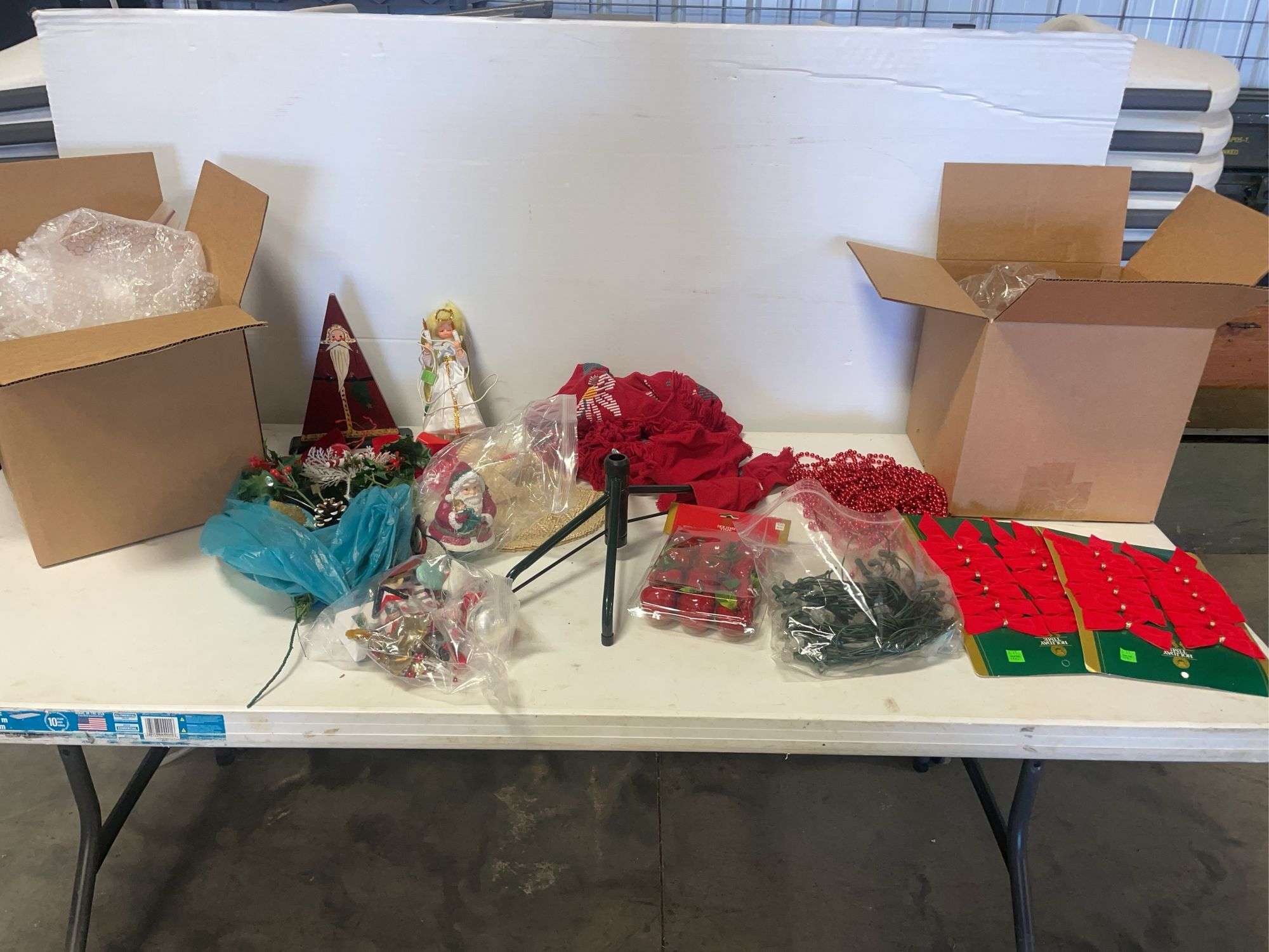 (2) boxes of Christmas items