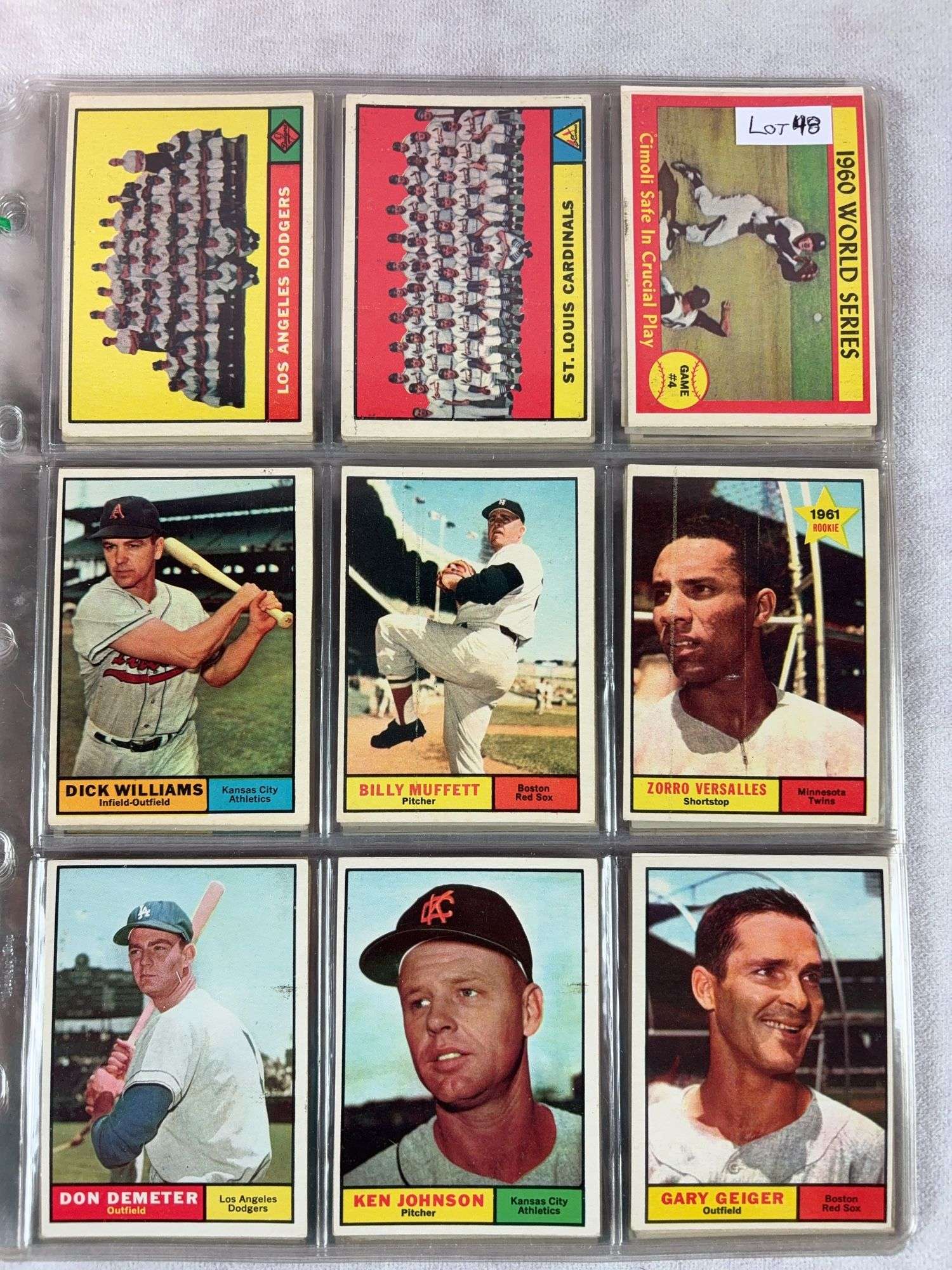 1961 Topps BB 45 Card Lot - Nice Ex to EXMT