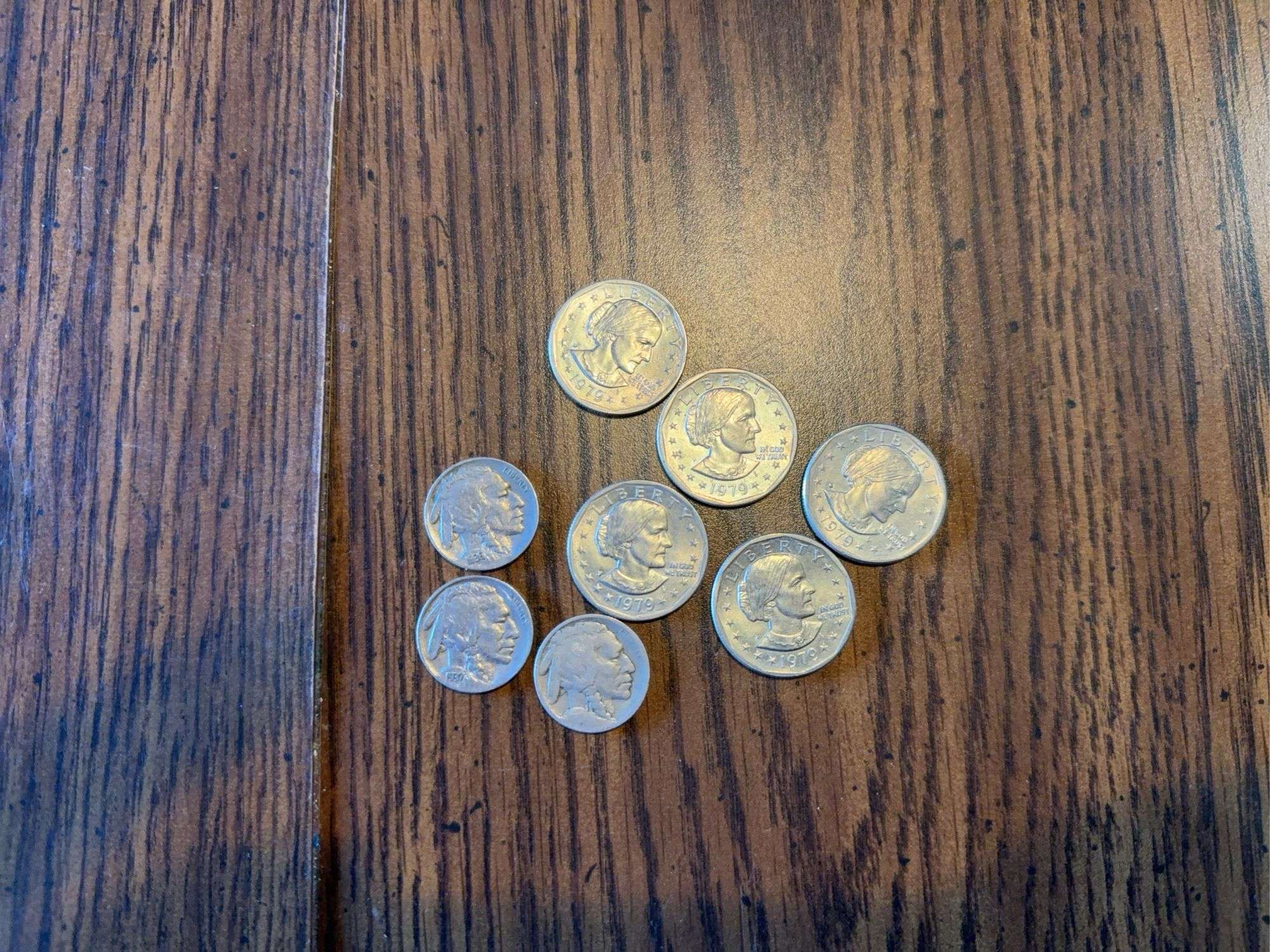 1979 Liberty Dollar Coins and 1936-1937 Buffalo Nickels