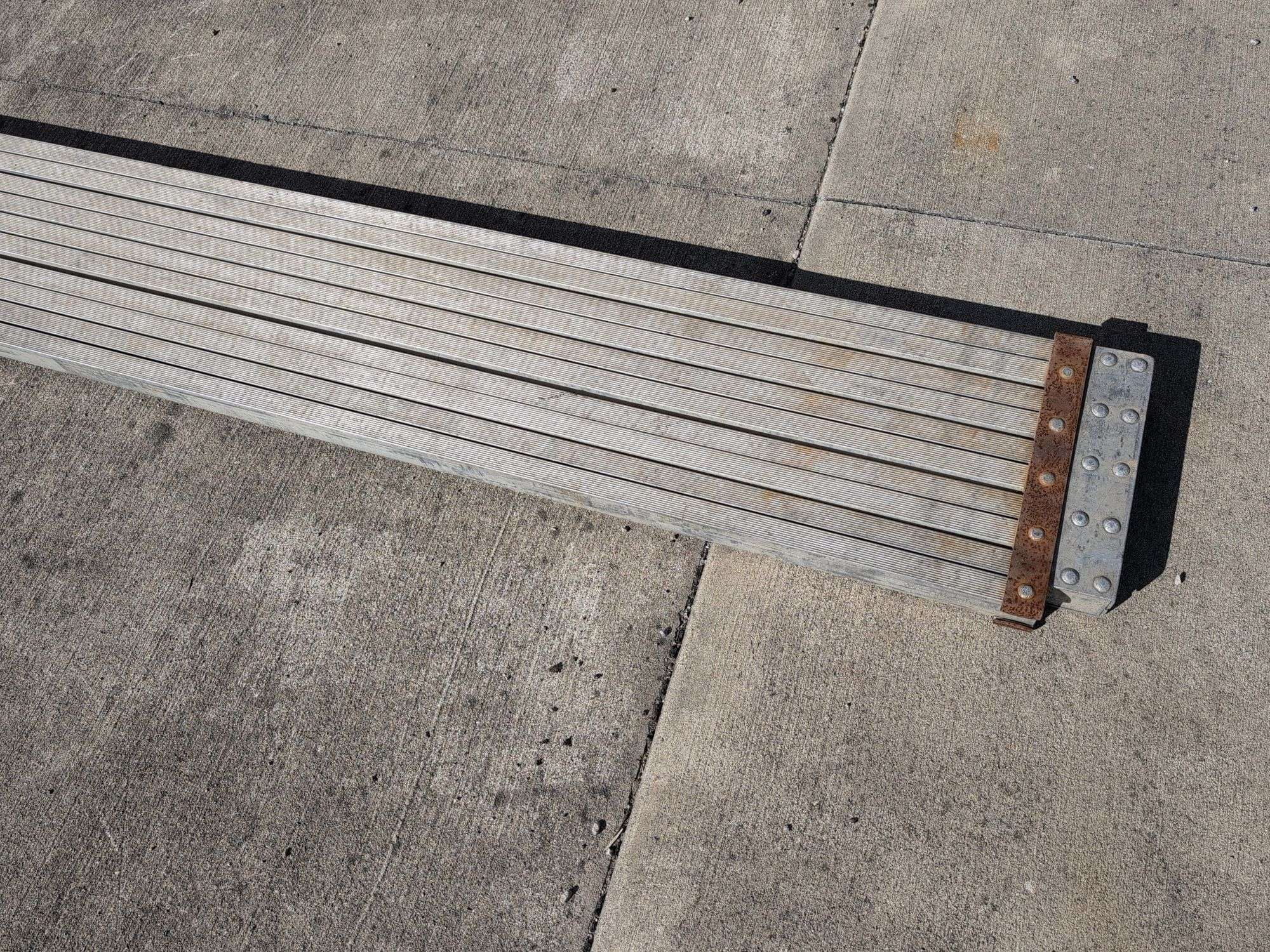 Aluminum scaffold plank - 117" long