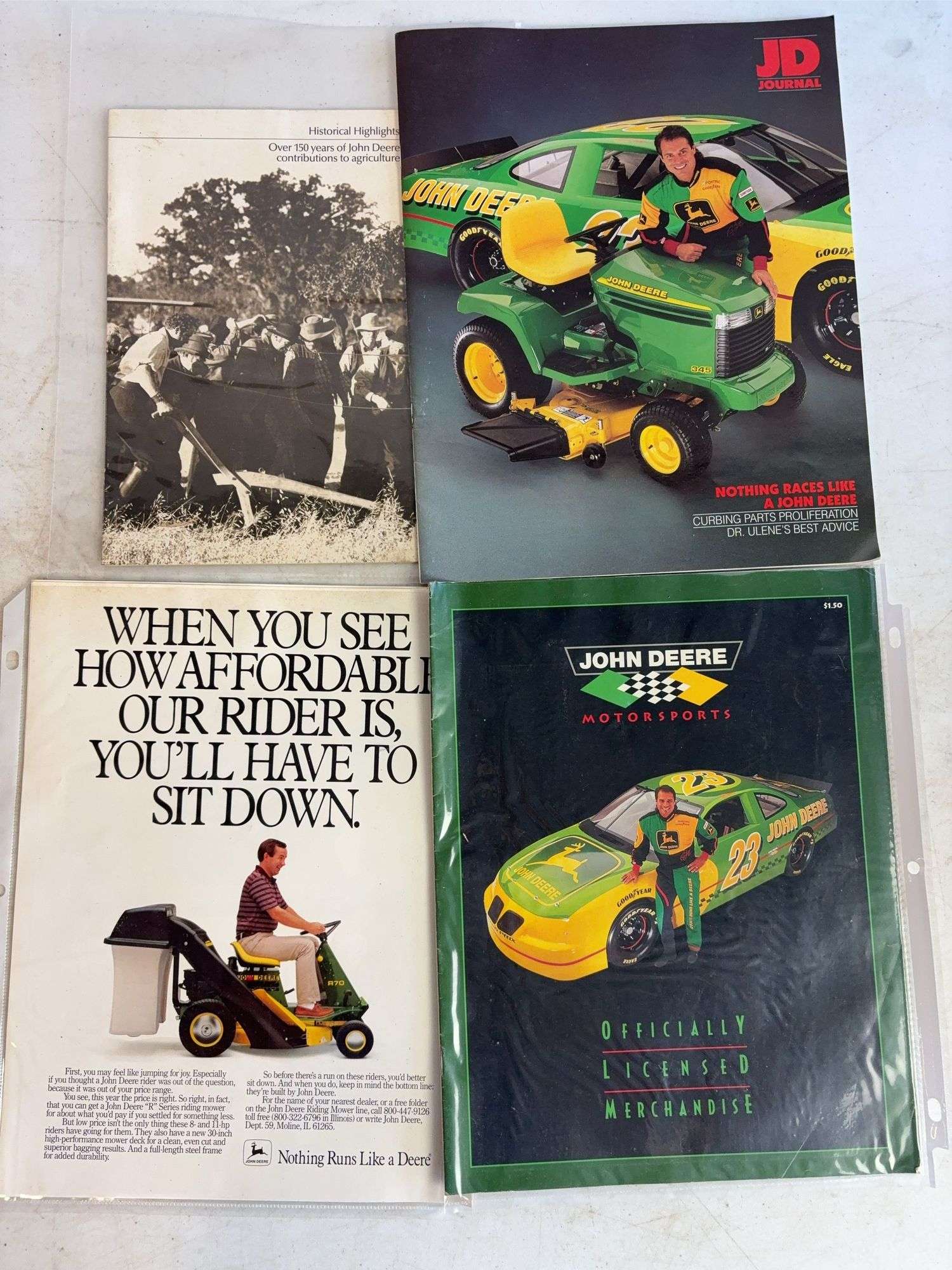 John Deere pocket books, promotion calendars, and other advertising booklets