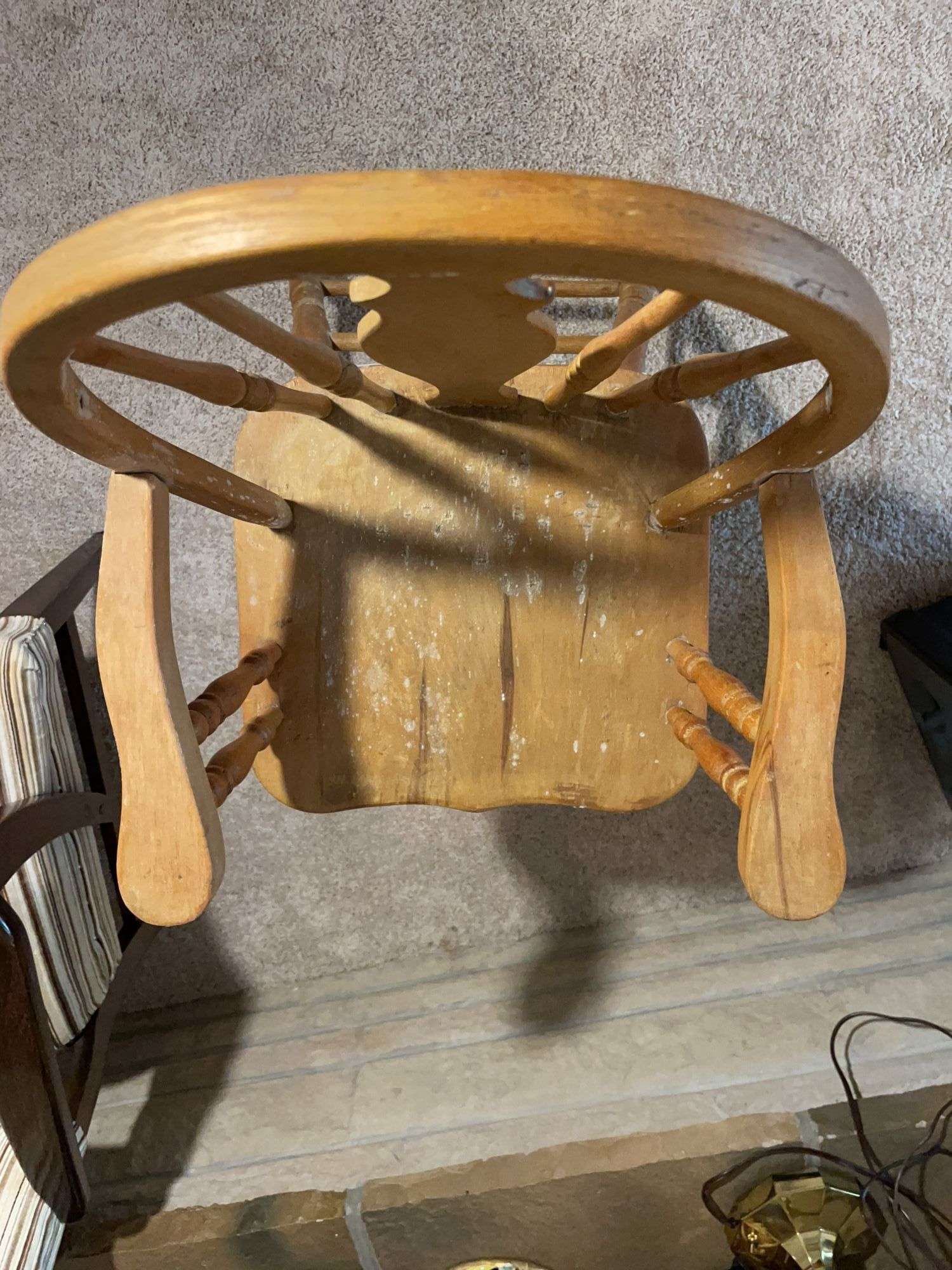 Antique wooden high chair