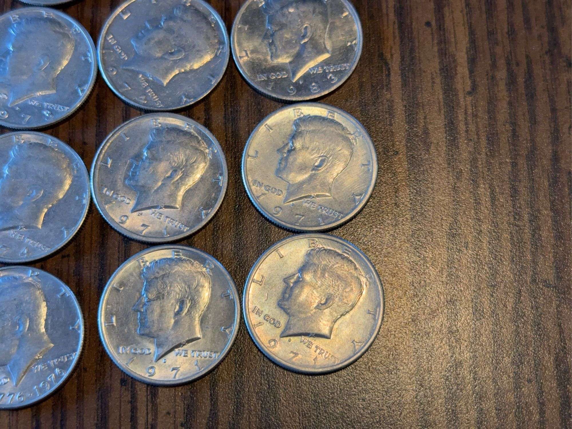 1970’s-1980’s Franklin Half Dollars (42 count)