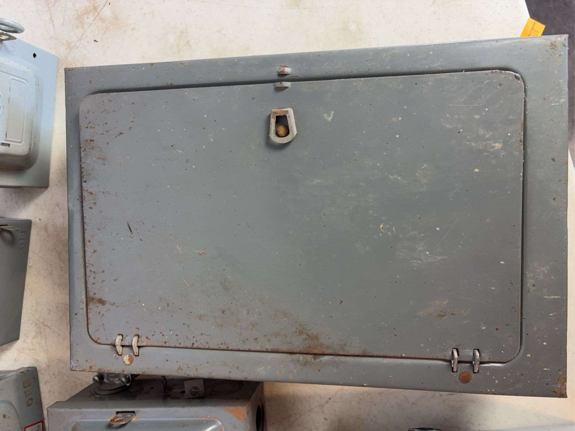 Antique electrical safety switch boxes and other electrical boxes